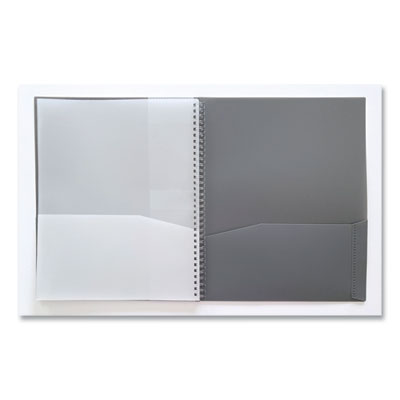 Noted Neutrals Glossy 10-Pocket Portfolio Folder, 11 x 8.5, Assorted Flipcost Flipcost