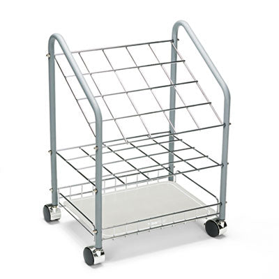 Wire Roll/Files, 20 Compartments, 18w x 12.75d x 24.5h, Gray, Ships in 1-3 Business Days Flipcost Flipcost