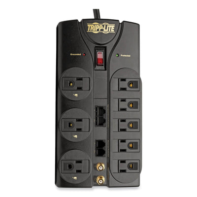 Tripp Lite Protect It! Surge Protector, 8 AC Outlets, 10 ft Cord, 3,240 J, Black Flipcost Flipcost