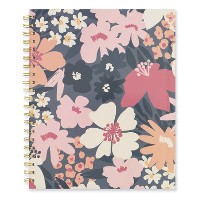 Thicket Weekly/Monthly Planner, Floral Artwork, 11 x 9.25, Gray/Rose/Peach Cover, 12-Month (Jan to Dec): 2024 Flipcost Flipcost