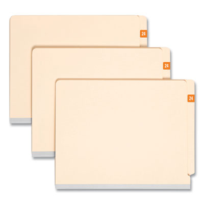 Yearly End Tab File Folder Labels, 24, 0.5 x 1, Orange, 25/Sheet, 10 Sheets/Pack Flipcost Flipcost