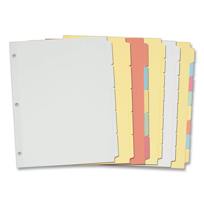 Write and Erase Plain-Tab Paper Dividers, 5-Tab, 11 x 8.5, Buff, 36 Sets Flipcost Flipcost