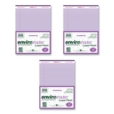 Enviroshades Legal Notepads, 50 Orchid 8.5 x 11.75 Sheets, 72 Notepads/Carton, Ships in 4-6 Business Days Flipcost Flipcost