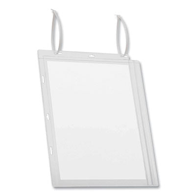 Water Resistant Sign Holder Pockets with Cable Ties, 8.5 x 11, Clear Frame, 5/Pack Flipcost Flipcost