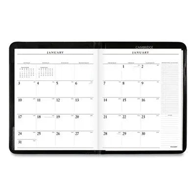 AT-A-GLANCE Executive Monthly Padfolio, 11 x 9, Black Cover, 13-Month (Jan to Jan): 2024 to 2025 Flipcost Flipcost