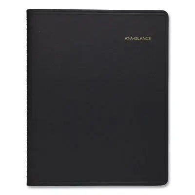 AT-A-GLANCE Triple View Weekly Vertical-Column Format Appointment Book, 11 x 8.25, Black Cover, 12-Month (Jan to Dec): 2024 Flipcost Flipcost