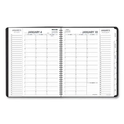 AT-A-GLANCE Triple View Weekly Vertical-Column Format Appointment Book, 11 x 8.25, Black Cover, 12-Month (Jan to Dec): 2024 Flipcost Flipcost