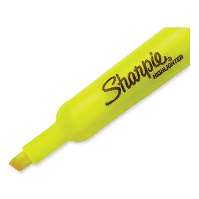 Sharpie® Tank Style Highlighter Value Pack, Fluorescent Yellow Ink, Chisel Tip, Yellow Barrel, 36/Box Flipcost Flipcost