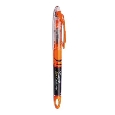 Sharpie® Liquid Pen Style Highlighters, Fluorescent Orange Ink, Chisel Tip, Orange/Black/Clear Barrel, Dozen Flipcost Flipcost