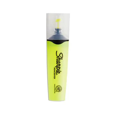 Sharpie® Clearview Tank-Style Highlighter, Fluorescent Yellow Ink, Chisel Tip, Yellow/Black/Clear Barrel, Dozen Flipcost Flipcost
