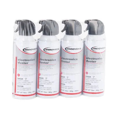 INNOVERA Compressed Air Duster Cleaner, 10 oz Can, 4/Pack Flipcost Flipcost