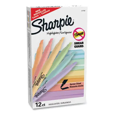 Sharpie® Pocket Style Highlighters, Assorted Ink Colors, Chisel Tip, Assorted Barrel Colors, 12/Pack Flipcost Flipcost
