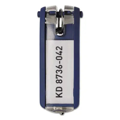 Durable® Tags for Locking Key Cabinets, Plastic, 1.13 x 2.75, Dark Blue, 6/Pack Flipcost Flipcost