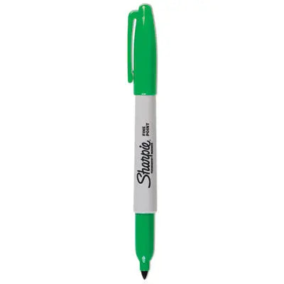 Sharpie® Fine Bullet Tip Permanent Marker, Green, Dozen Flipcost Flipcost