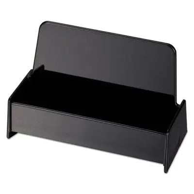 UNIVERSAL OFFICE PRODUCTS Business Card Holder, Holds 50 2 x 3.5 Cards, 3.75 x 1.81 x 1.38, Plastic, Black Flipcost Flipcost