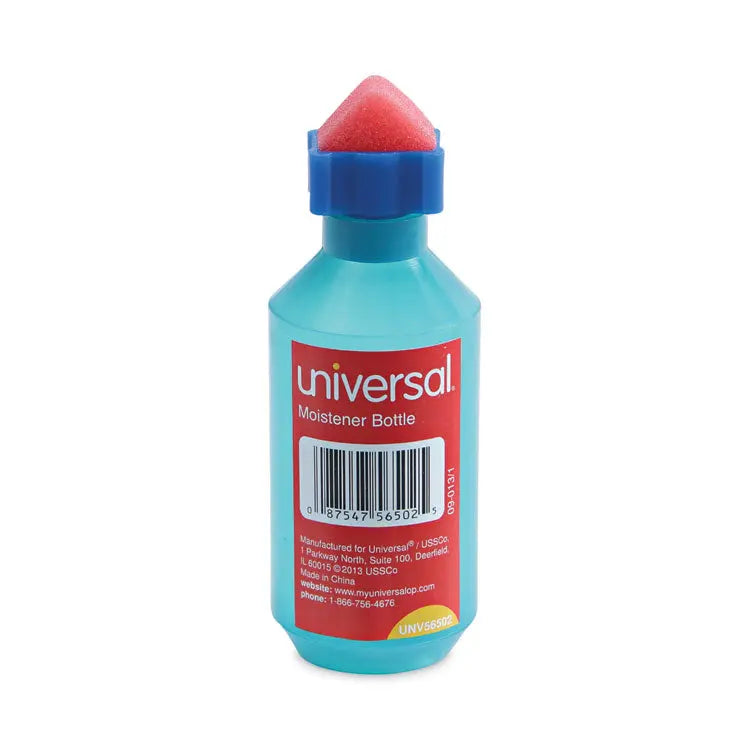 UNIVERSAL OFFICE PRODUCTS Squeeze Bottle Moistener, 2 oz, Blue Flipcost Flipcost