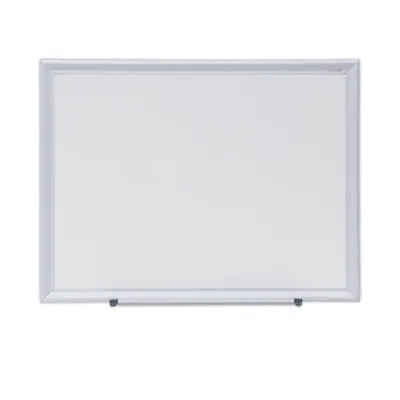 Universal® Deluxe Melamine Dry Erase Board, 24 x 18, Melamine White Surface, Silver Aluminum Frame Flipcost Flipcost