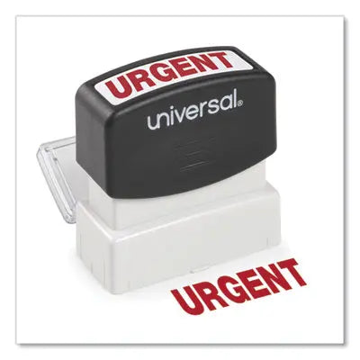 Universal® Message Stamp, URGENT, Pre-Inked One-Color, Red Flipcost Flipcost