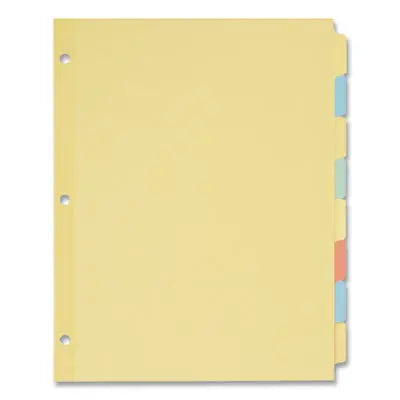 Write and Erase Plain-Tab Paper Dividers, 8-Tab, 11 x 8.5, Multicolor, 24 Sets Flipcost Flipcost