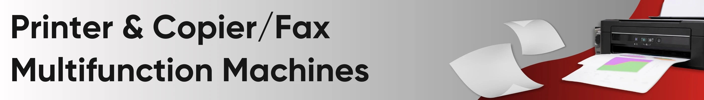 Array of printers and multifunction machines including copiers, fax machines, and all-in-one devices. Showcasing a range of models suitable for printing, copying, scanning, and faxing needs in both home and office environments. | Flipcost.com