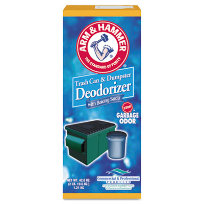 CHURCH & DWIGHT CO., INC Trash Can and Dumpster Deodorizer with Baking Soda, Sprinkle Top, Original, Powder, 42.6 oz Box, 9/Carton - Flipcost