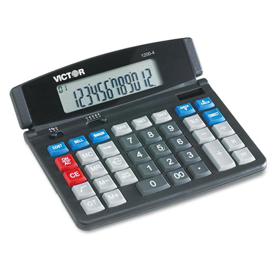 Victor® 1200-4 Business Desktop Calculator, 12-Digit LCD Flipcost Flipcost