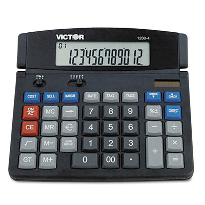 Victor® 1200-4 Business Desktop Calculator, 12-Digit LCD Flipcost Flipcost
