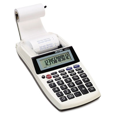 Victor® 1205-4 Palm/Desktop One-Color Printing Calculator, Black Print, 2 Lines/Sec Flipcost Flipcost