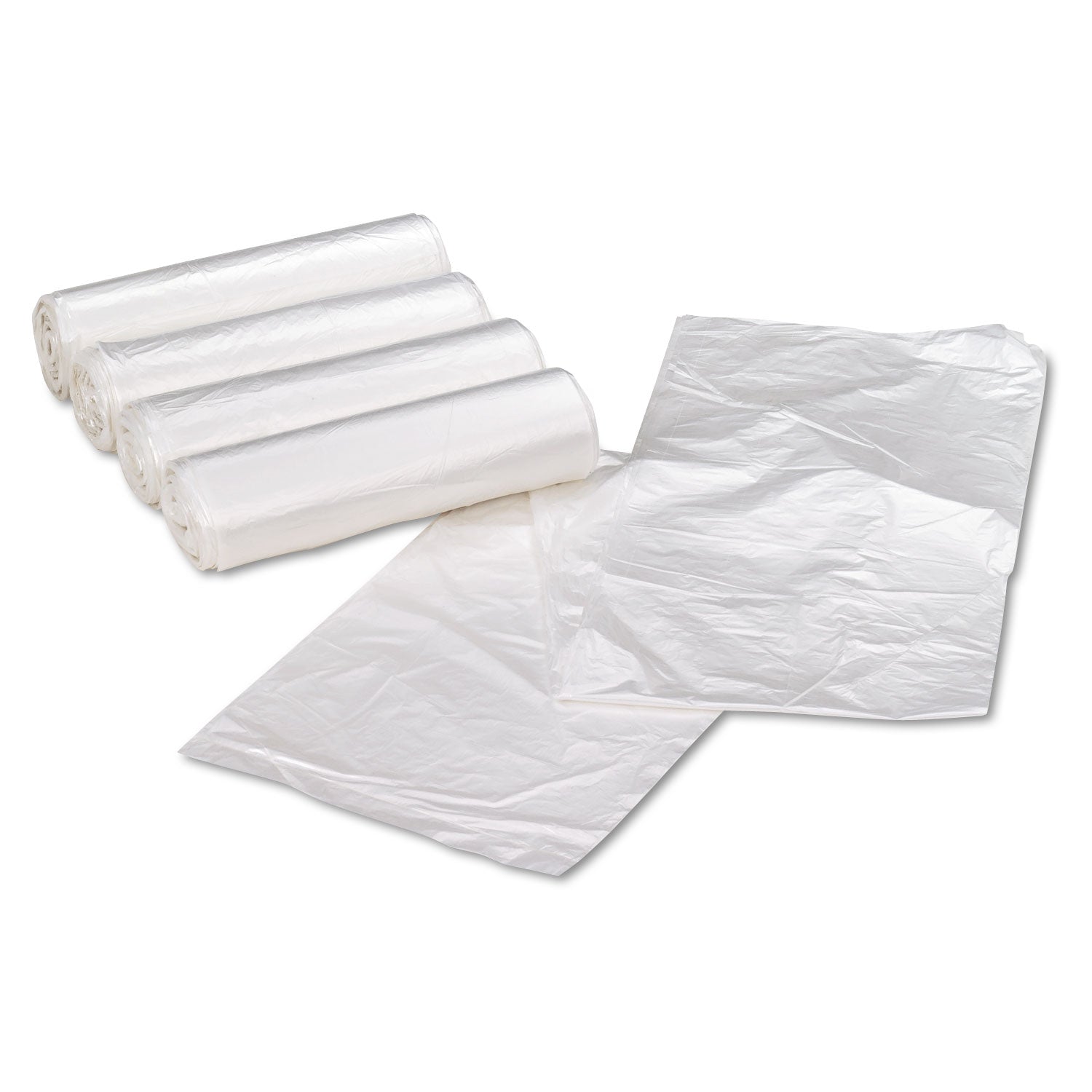 Ultra Plus® Can Liners, 33 gal, 11 mic, 33" x 40", Natural, 10 Bags/Roll, 10 Rolls/Carton