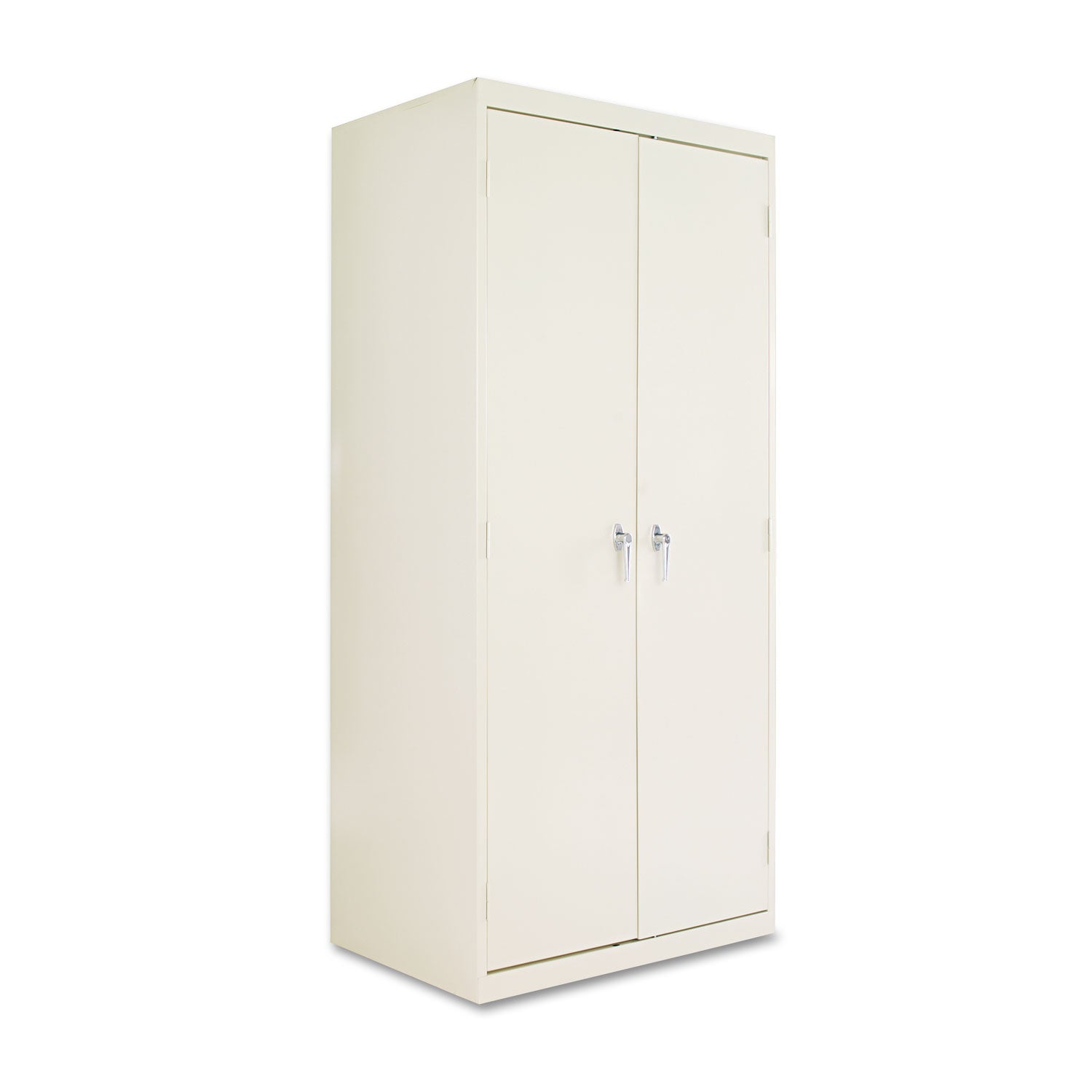 Assembled 78" High Heavy-Duty Welded Storage Cabinet, Four Adjustable Shelves, 36w x 24d, Putty