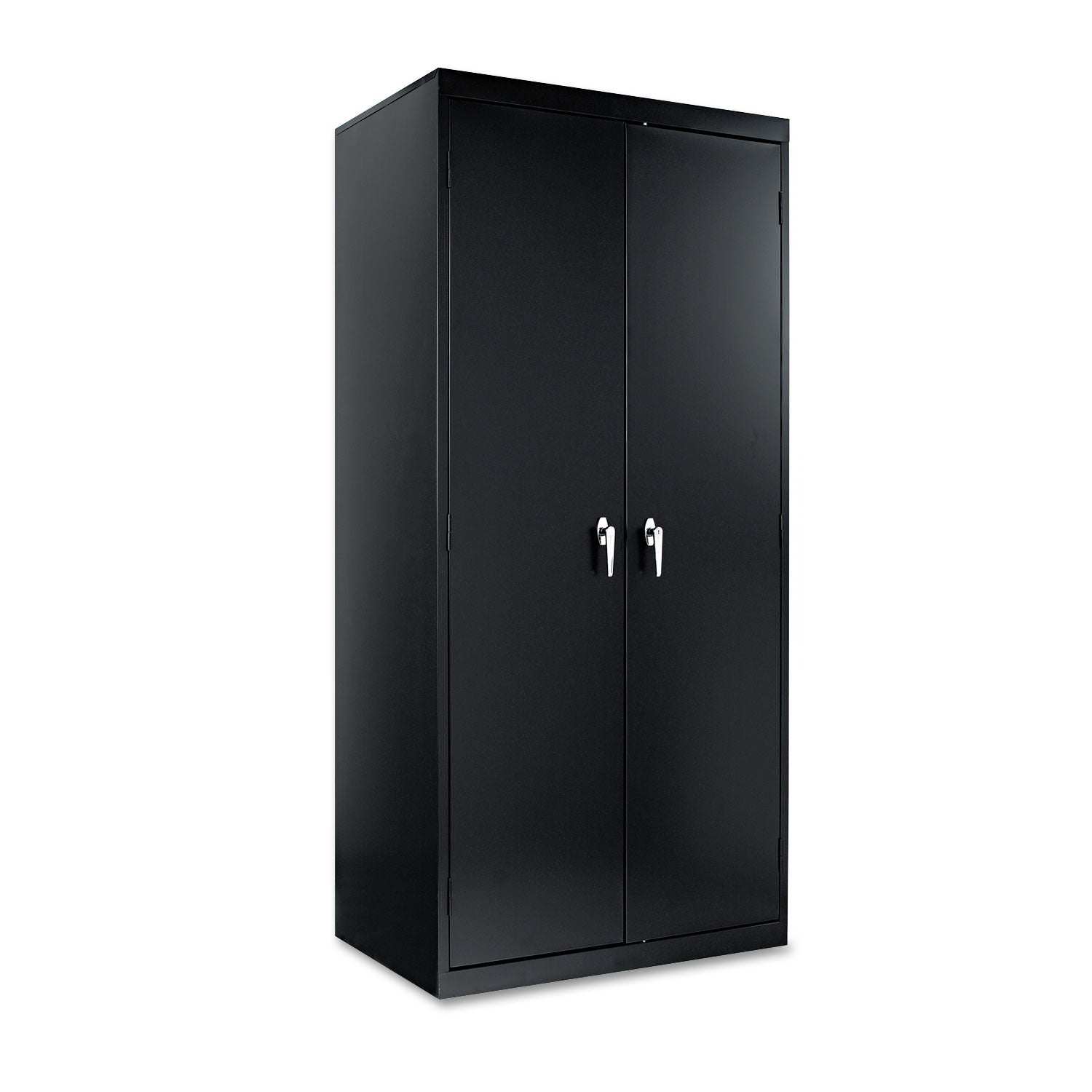 Alera® Assembled 78" High Heavy-Duty Welded Storage Cabinet, Four Adjustable Shelves, 36w x 24d, Black