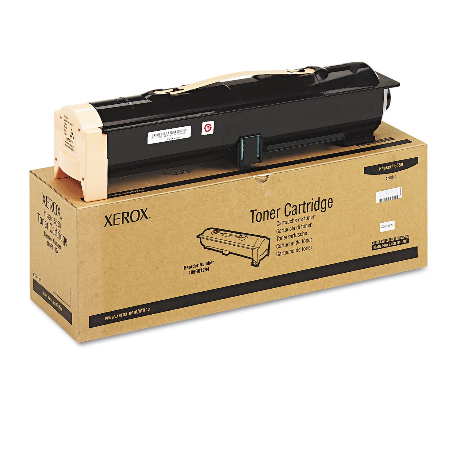 Xerox® 106R01294 Toner, 35,000 Page-Yield, Black