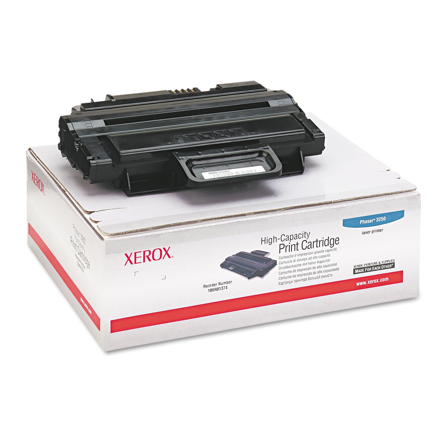 Xerox® 106R01374 High-Yield Toner, 5,000 Page-Yield, Black