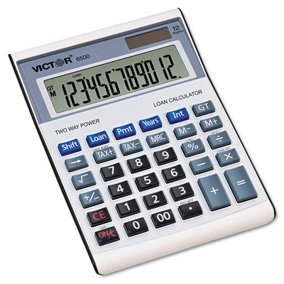Victor® 6500 Executive Desktop Loan Calculator, 12-Digit LCD Flipcost Flipcost