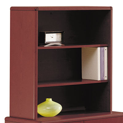 10700 Series Bookcase Hutch, 32.63w x 14.63d x 37.13h, Mahogany Flipcost Flipcost