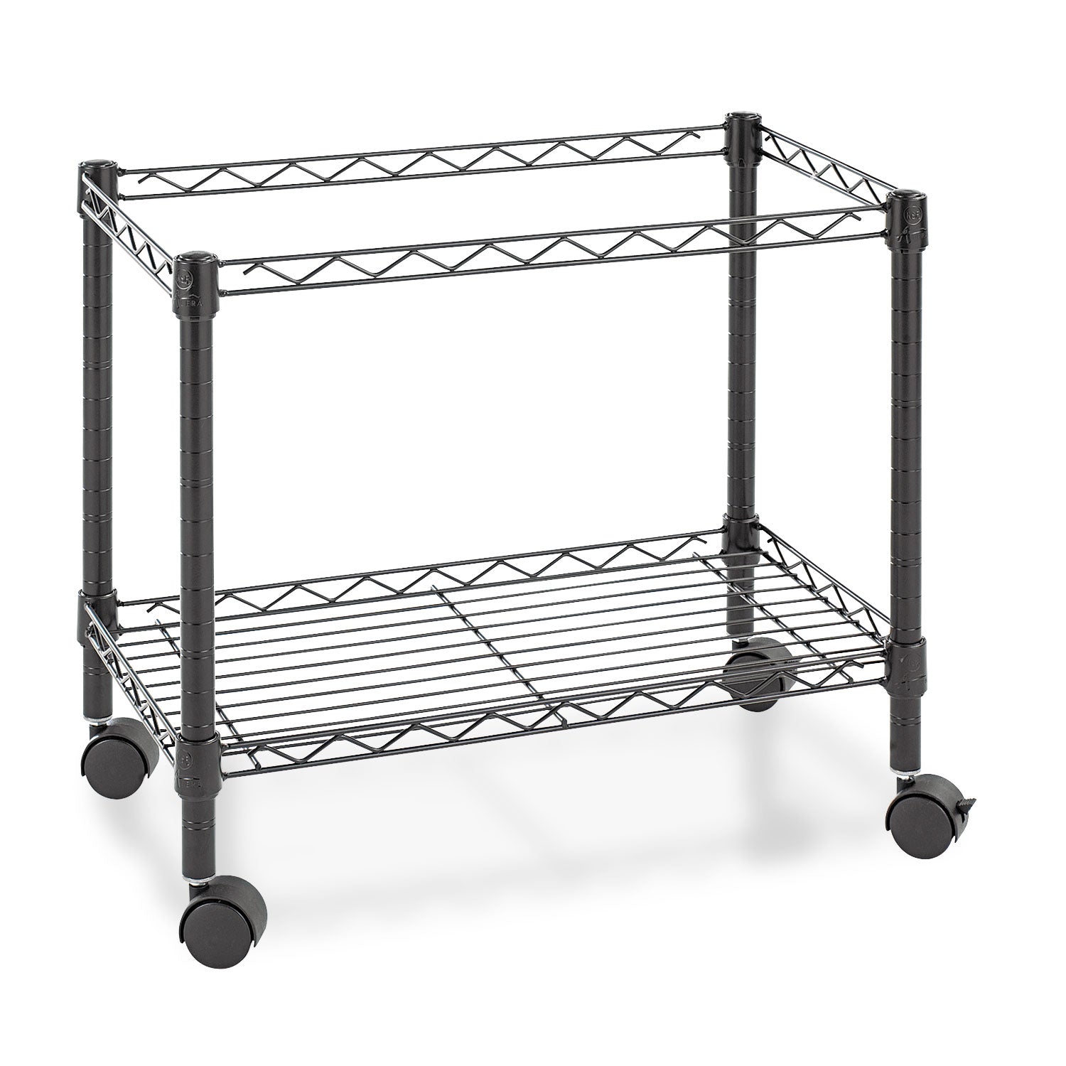 Alera® One-Tier File Cart for Side-to-Side Filing, Metal, 1 Shelf, 1 Bin, 24