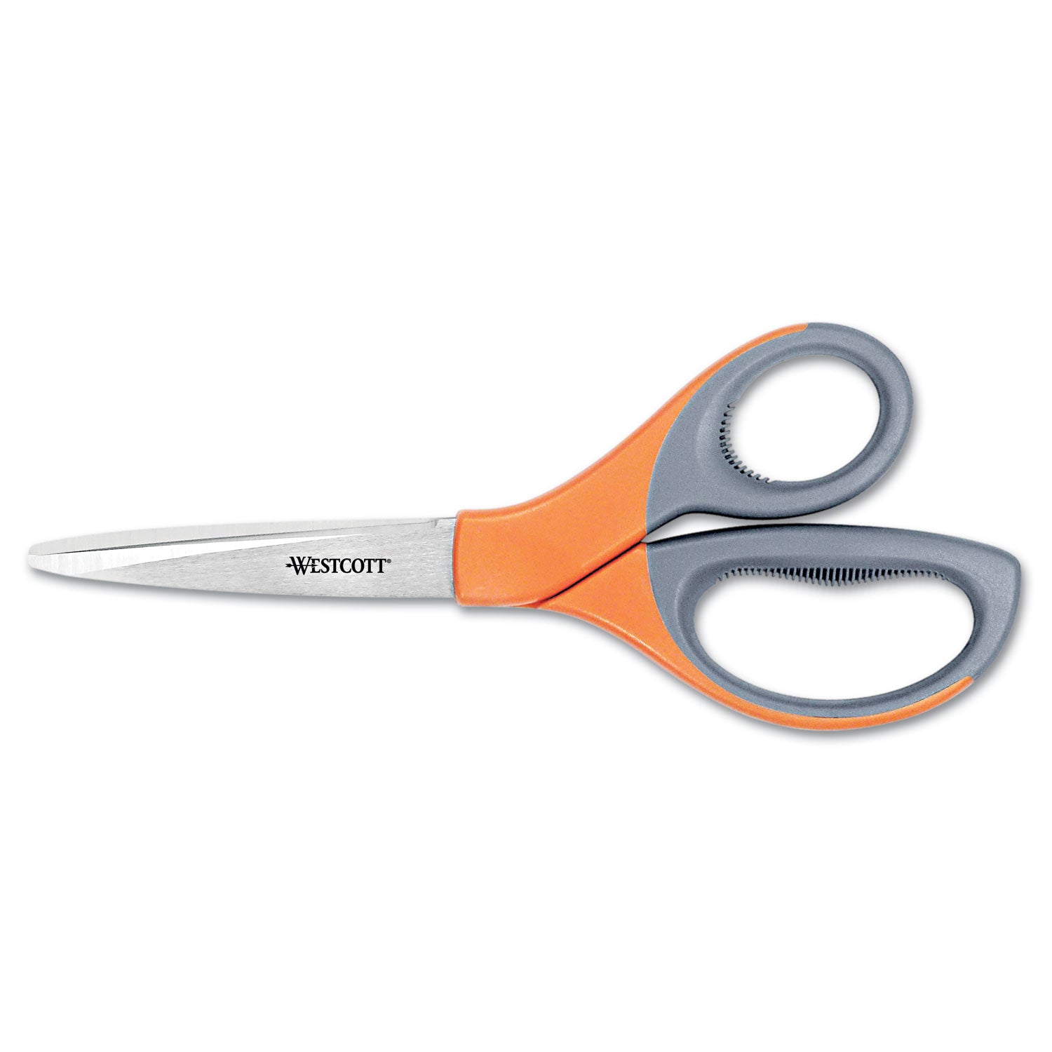 Elite Series Stainless Steel Shears, 8" Long, 3.5" Cut Length, Straight Orange Handle