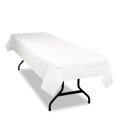 Table Set Poly Tissue Table Cover, 54" x 108", White, 6/Pack Flipcost Flipcost