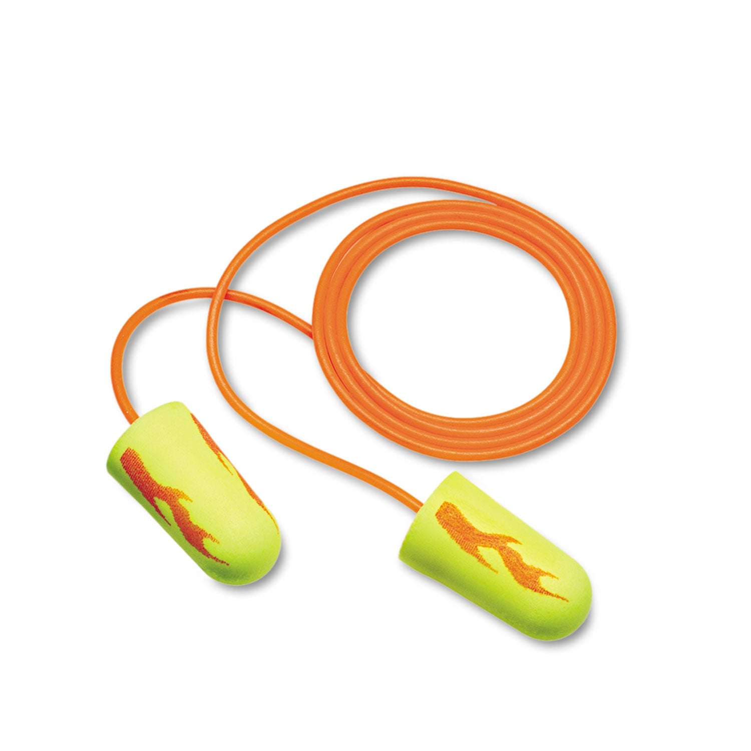 3M™ E-A-Rsoft Blasts Earplugs, Corded, Foam, Yellow Neon, 200 Pairs/Box