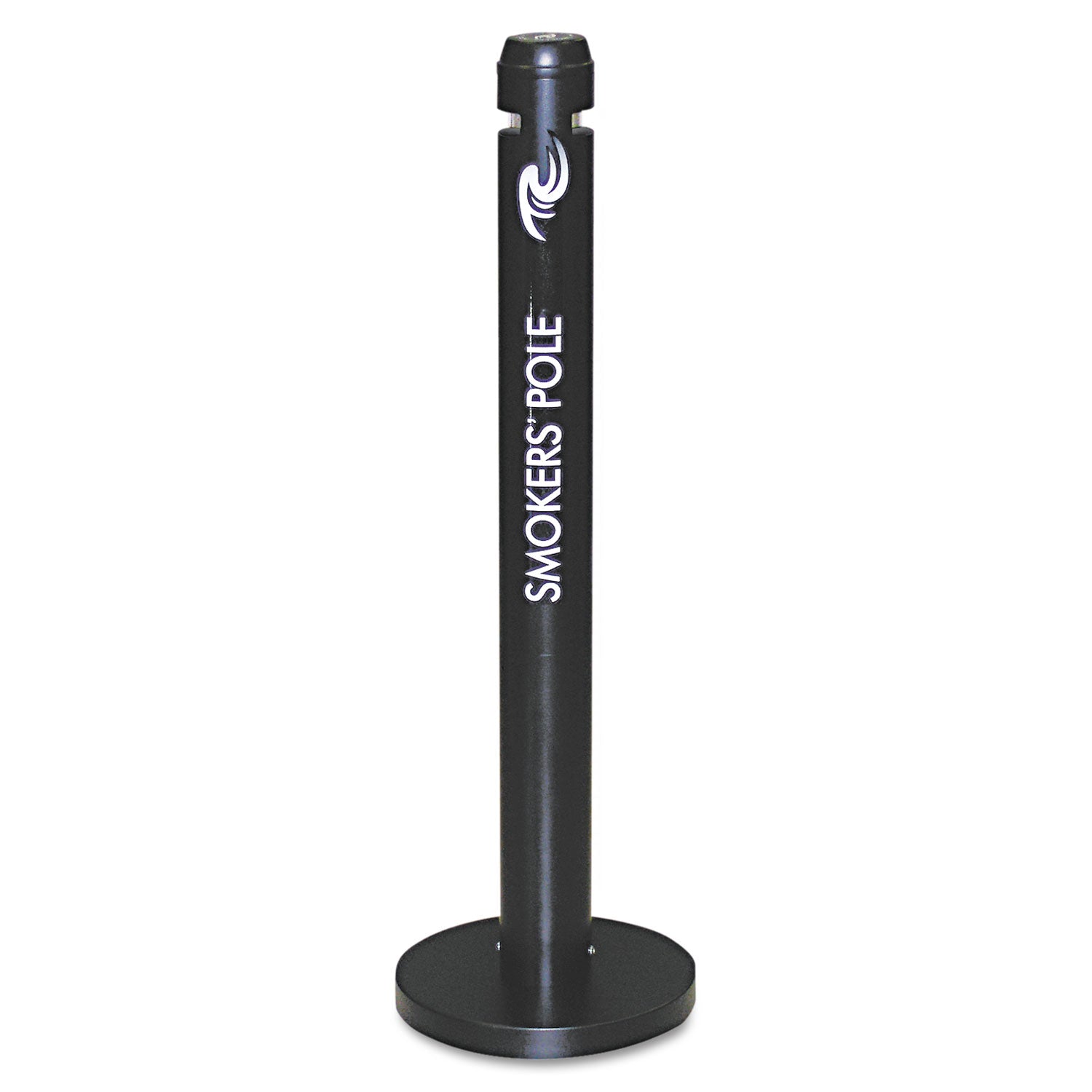 Smoker's Pole, Round, Steel, 0.9 gal, 4 dia x 41h, Black