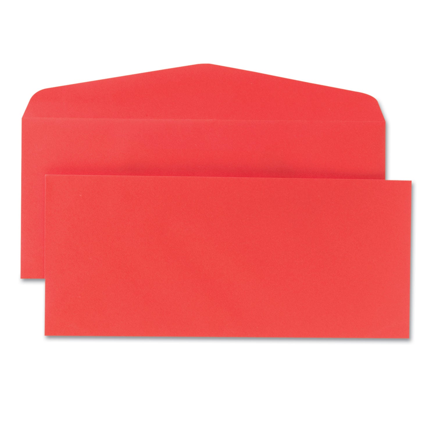 Quality Park™ Colored Envelope, #10, Commercial Flap, Gummed Closure, 4.13 x 9.5, Red, 25/Pack