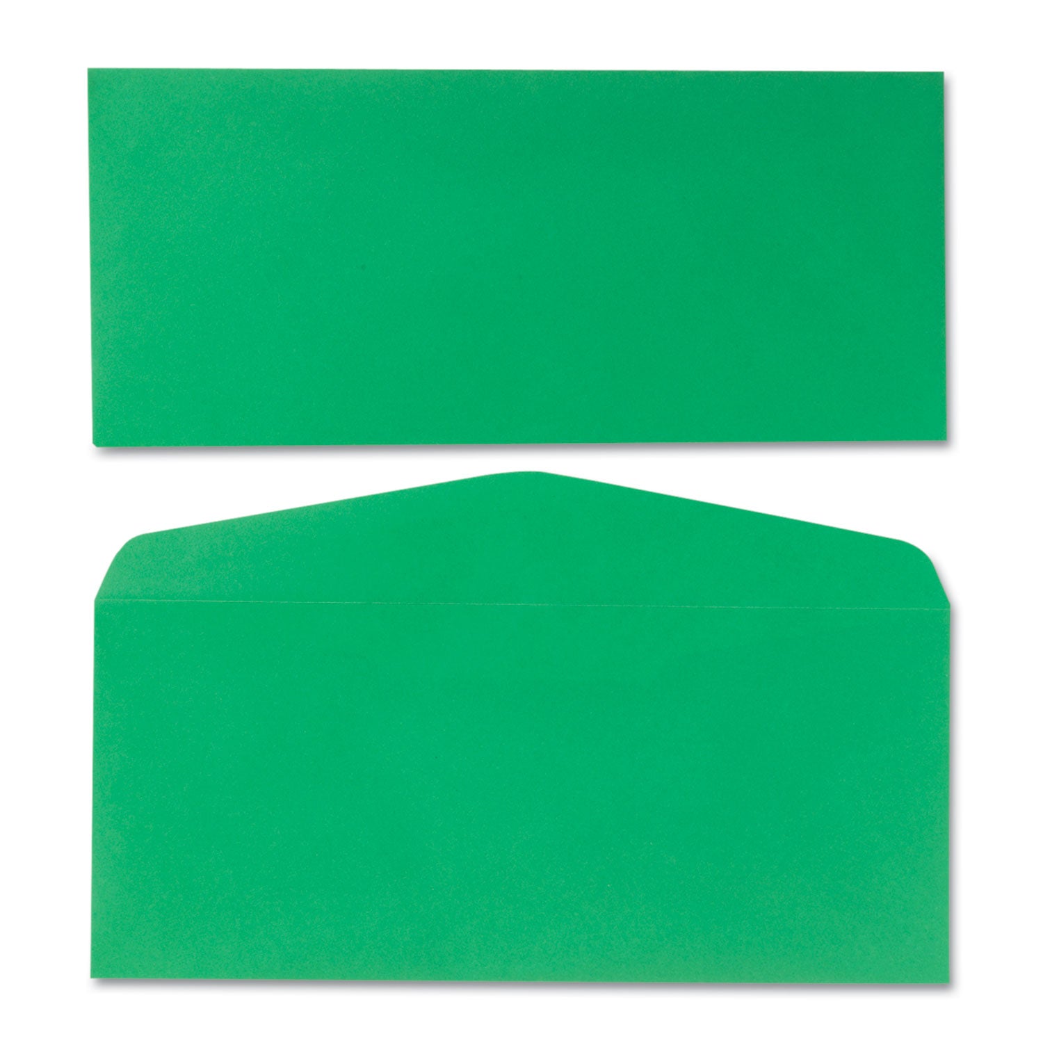 Quality Park™ Colored Envelope, #10, Commercial Flap, Gummed Closure, 4.13 x 9.5, Green, 25/Pack