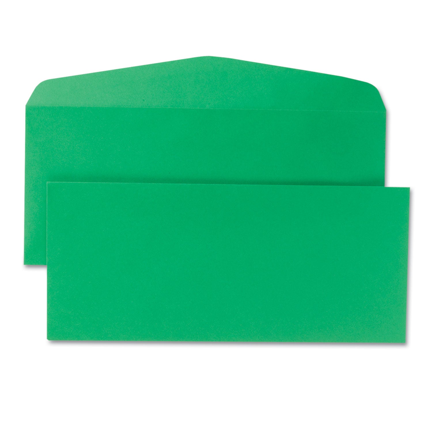 Quality Park™ Colored Envelope, #10, Commercial Flap, Gummed Closure, 4.13 x 9.5, Green, 25/Pack