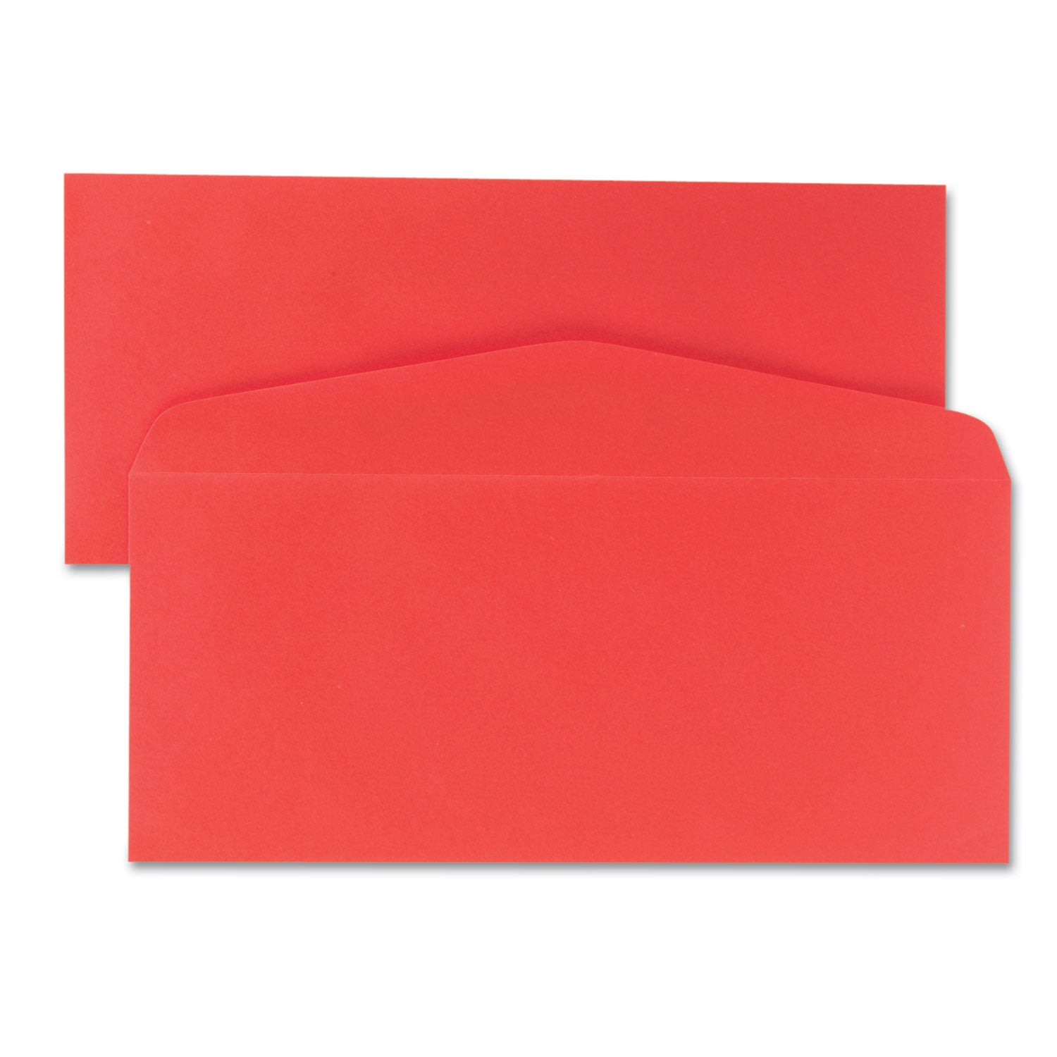 Quality Park™ Colored Envelope, #10, Commercial Flap, Gummed Closure, 4.13 x 9.5, Red, 25/Pack