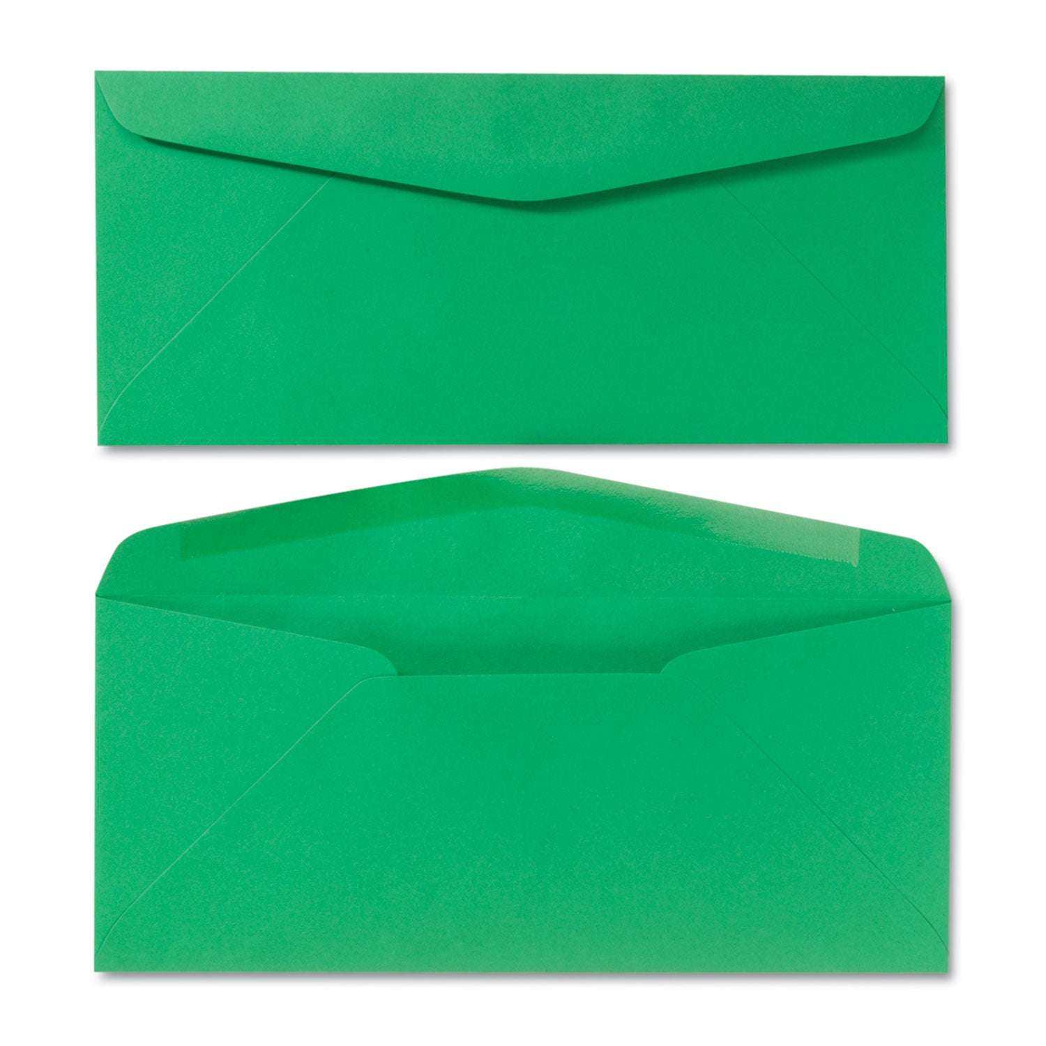 Quality Park™ Colored Envelope, #10, Commercial Flap, Gummed Closure, 4.13 x 9.5, Green, 25/Pack