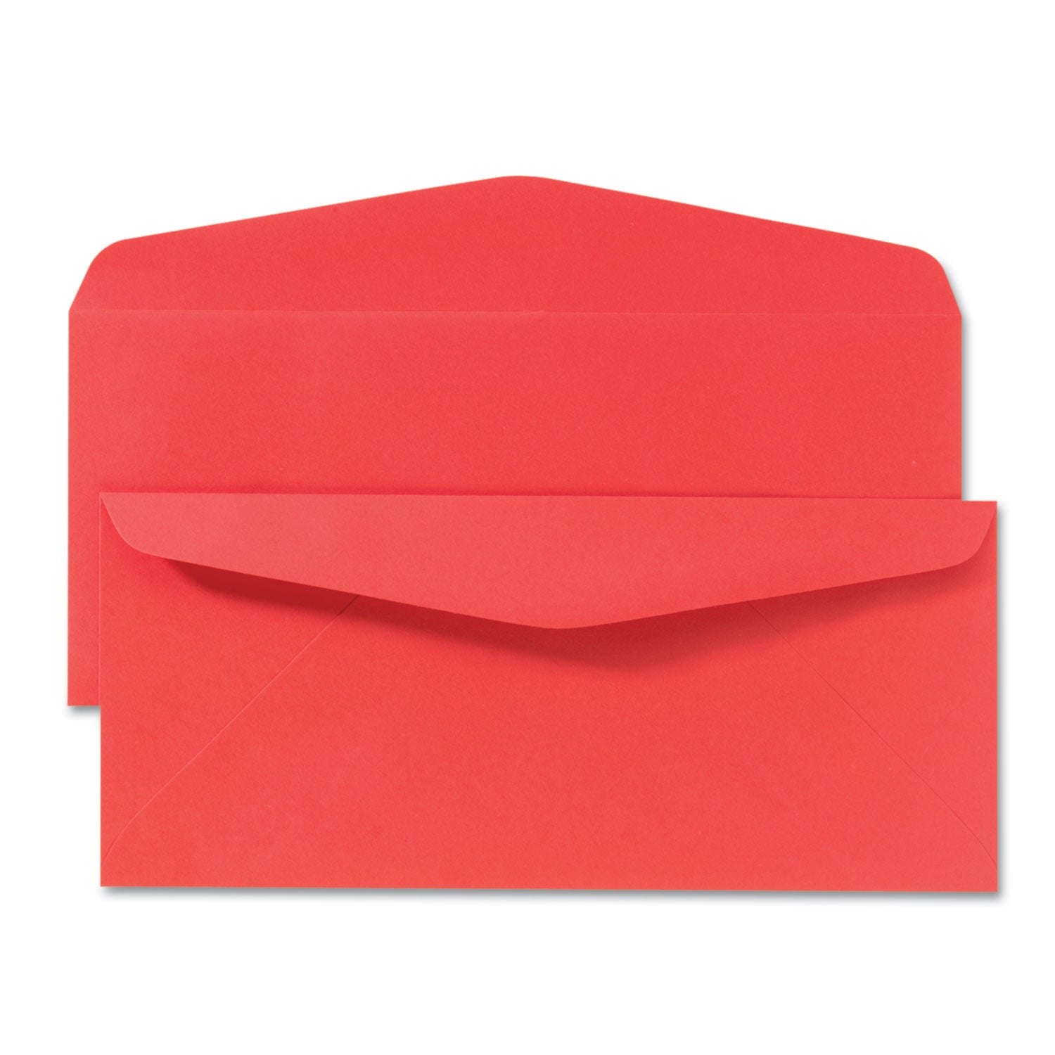 Quality Park™ Colored Envelope, #10, Commercial Flap, Gummed Closure, 4.13 x 9.5, Red, 25/Pack