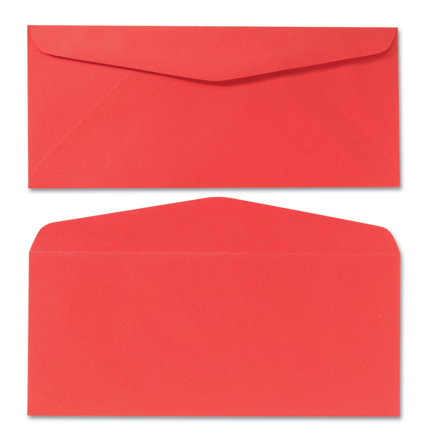 Quality Park™ Colored Envelope, #10, Commercial Flap, Gummed Closure, 4.13 x 9.5, Red, 25/Pack