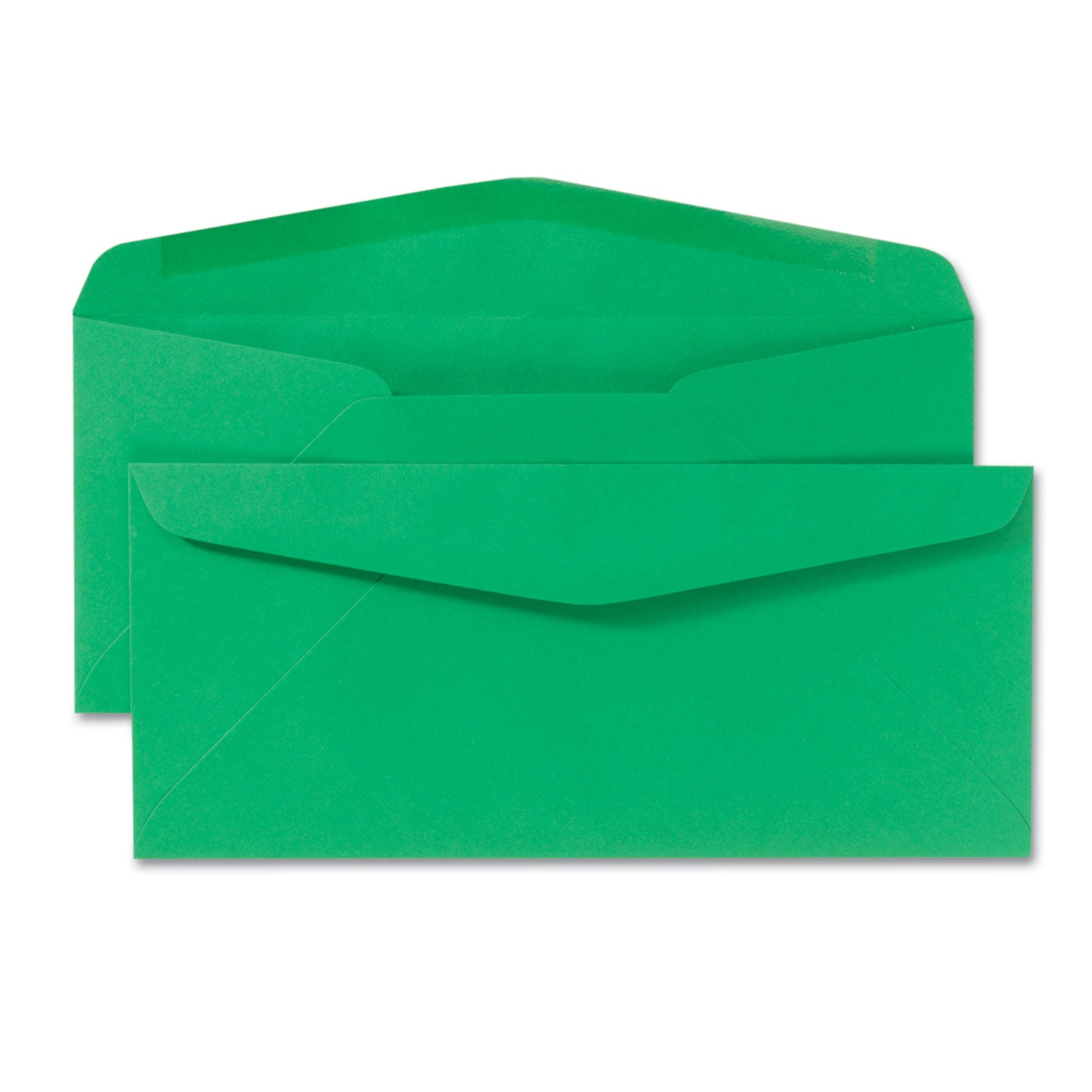 Quality Park™ Colored Envelope, #10, Commercial Flap, Gummed Closure, 4.13 x 9.5, Green, 25/Pack