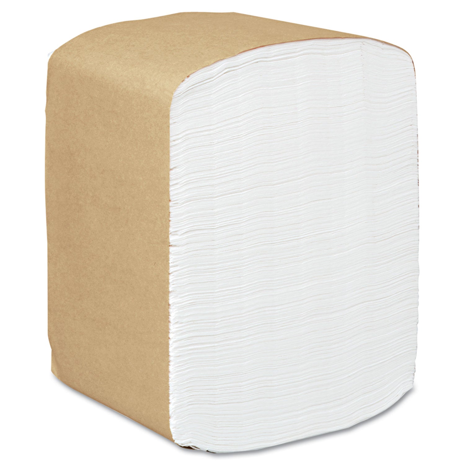 Full Fold Dispenser Napkins, 1-Ply, 13 x 12, White, 375/Pack, 16 Packs/Carton