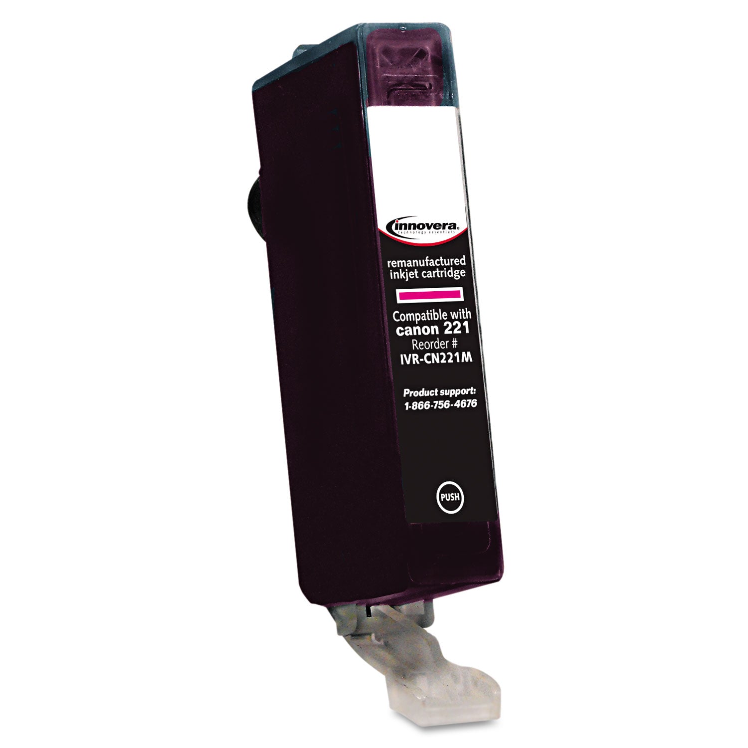 Innovera® Remanufactured Magenta Ink, Replacement for CLI-221M (2948B001), 530 Page-Yield